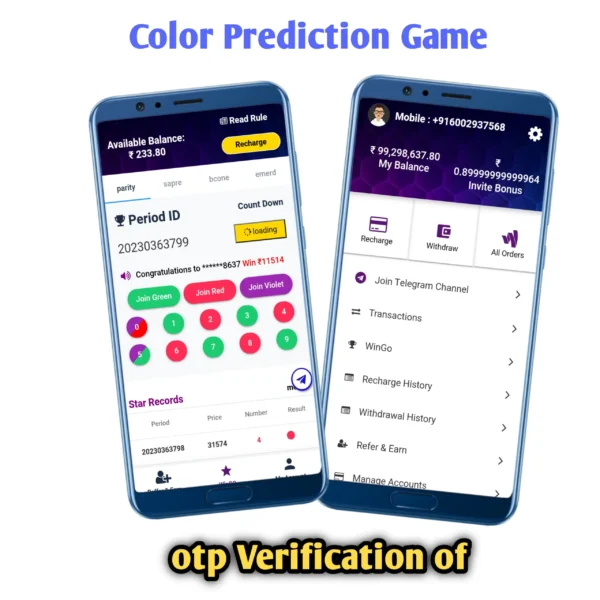 Trova otp off Colour prediction Source code - A1viralcode